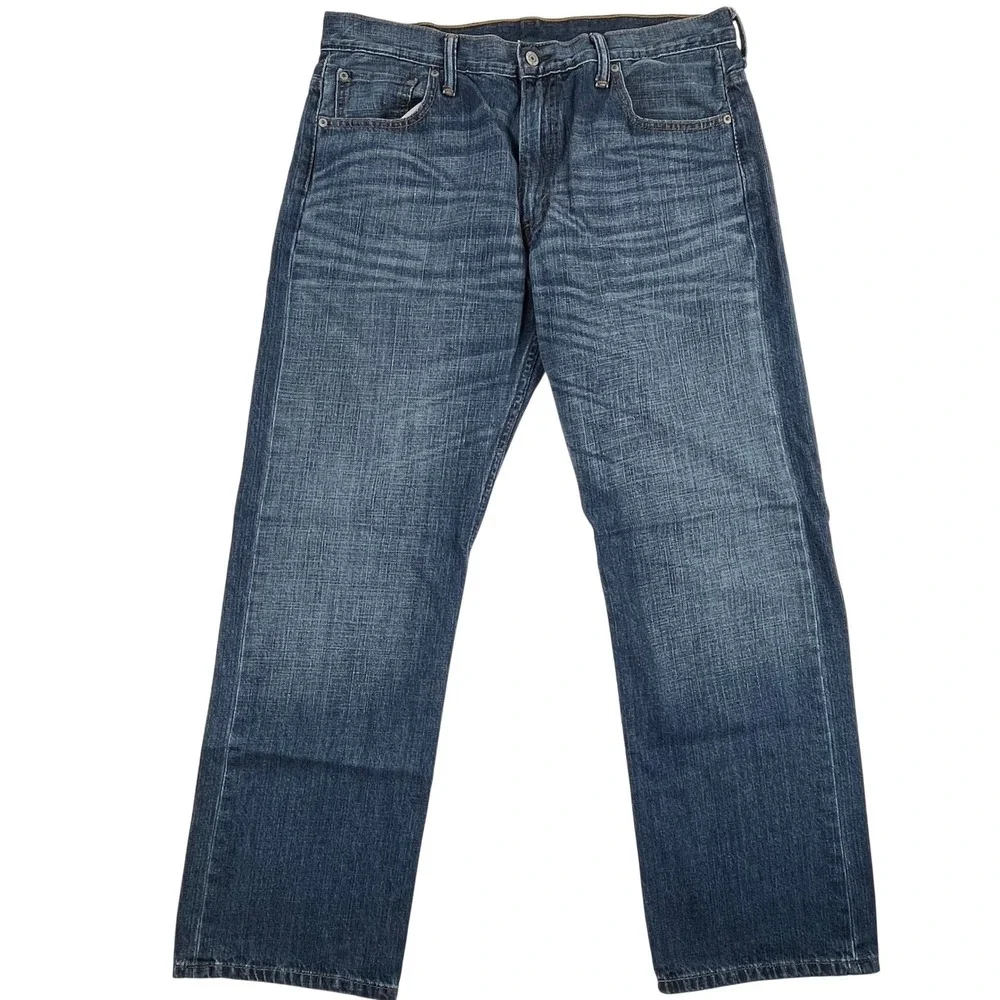 Levis 569 Loose Straight Fit Jeans Mens 34x32 (34x30 meas) Blue Denim